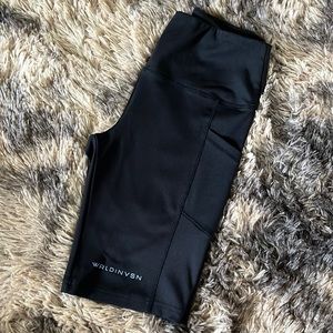 NEW CONDITION Black biker shorts